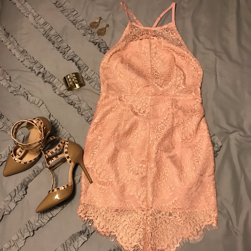 Lace Blush Dress